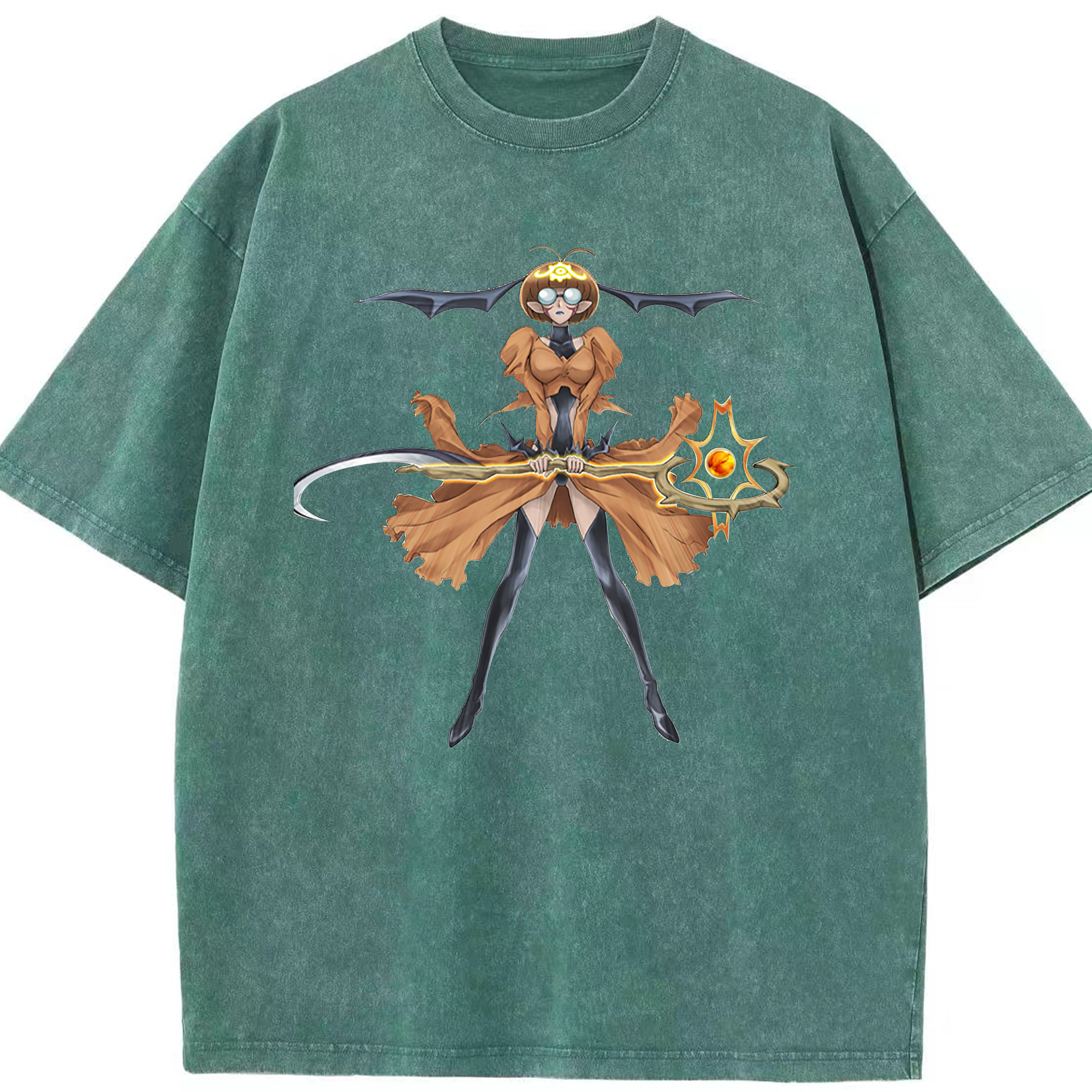 （画像用） 遊☆戯☆王 Yu-Gi-Oh! 綿100% ヴィンテージ風 半袖Tシャツ（フロントプリント）